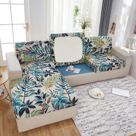 HOUSSES À MOTIFS POUR COUSSIN D'ASSISE DE CANAPÉ D'ANGLE - La Maison de la Housse®