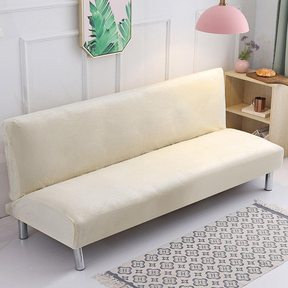 Housses De Canapé Clic Clac En Velours Blanc Crème - La Maison de la Housse®