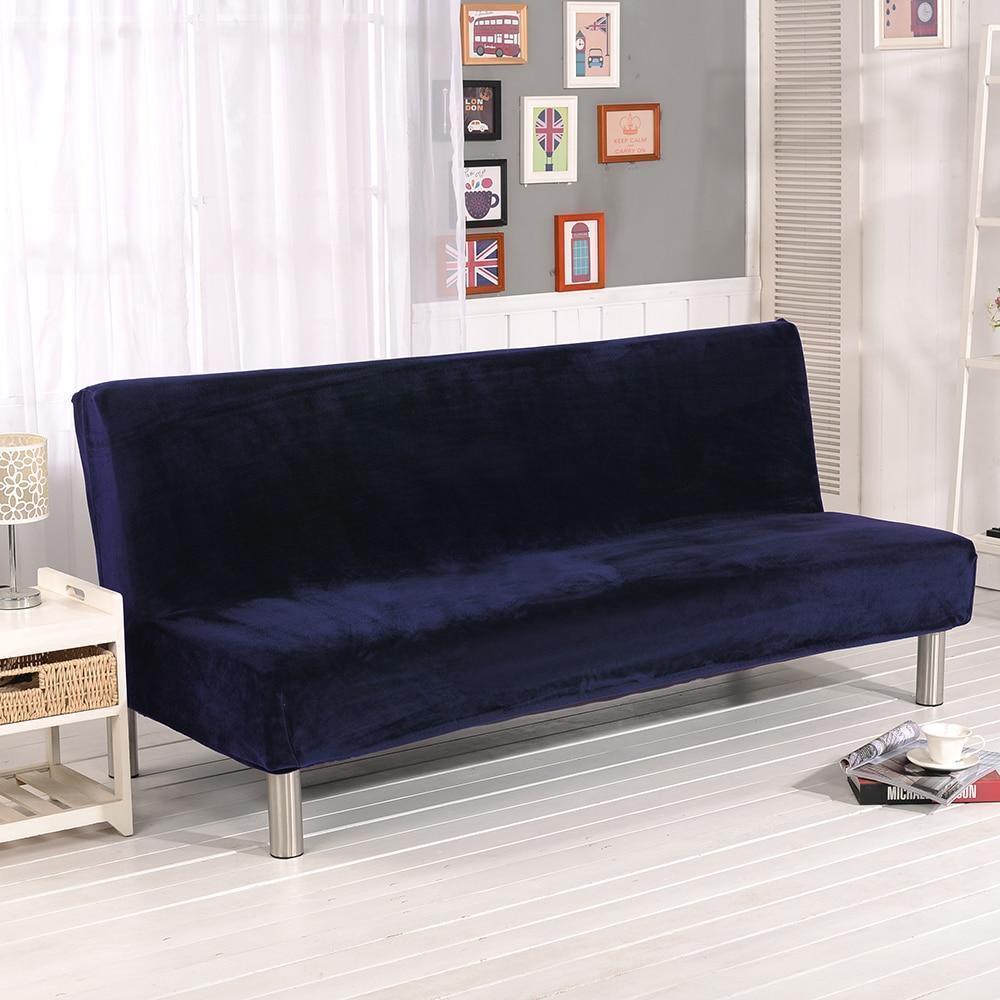 Housses De Canapé Clic Clac En Velours Bleu Nuit - La Maison de la Housse®