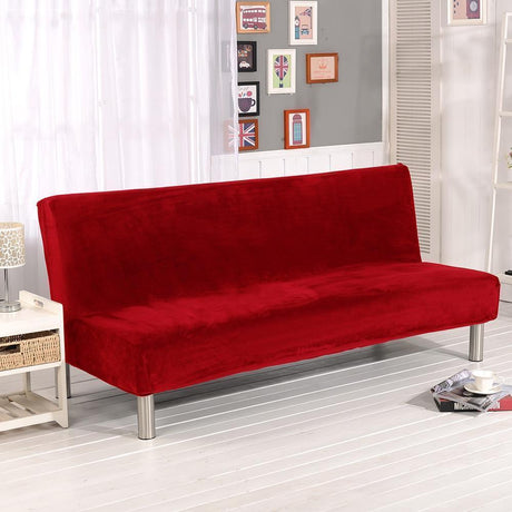 Housses De Canapé Clic Clac En Velours Rouge - La Maison de la Housse®