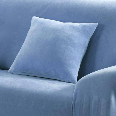 2 Housses De Coussin En Velours Bleu 45x45cm pour Housses De Coussin – La Maison De La Housse