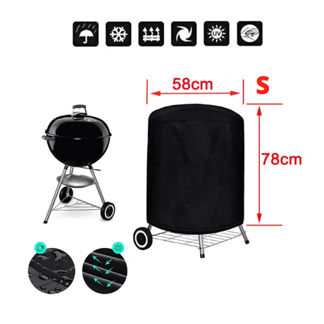 Housses Pour Barbecue Rond - Bâche BBQ Rond - La Maison de la Housse®