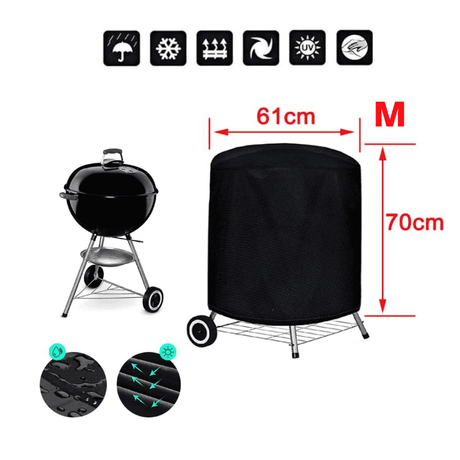 Housses Pour Barbecue Rond - Bâche BBQ Rond - La Maison de la Housse®