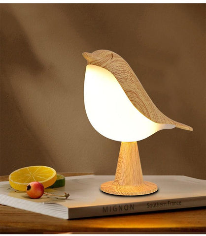 Lampe LED Oiseau En Bois - La Maison de la Housse®