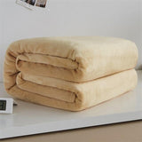 Plaids Beige Classique En Polaire Doux - La Maison de la Housse®