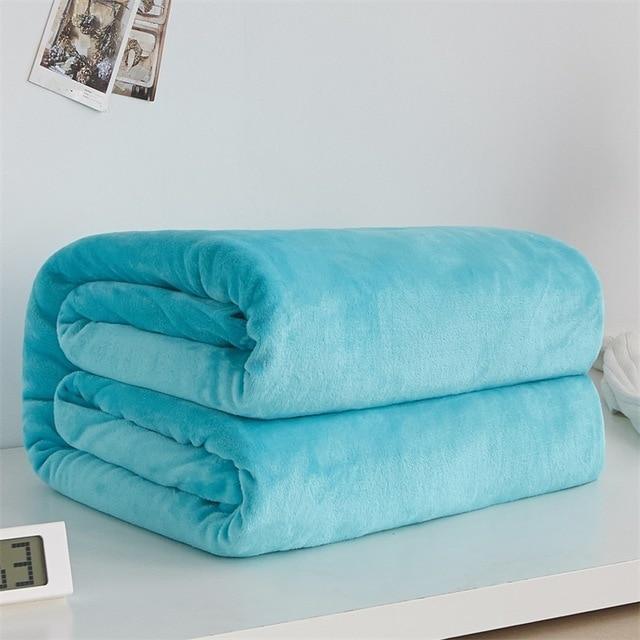 Plaids Bleu Classique En Polaire Doux - La Maison de la Housse®