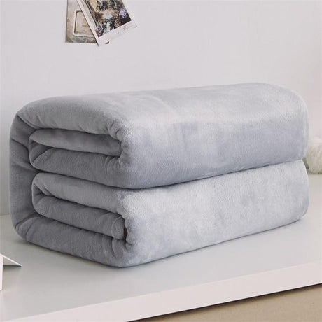 Plaids Gris Classique En Polaire Doux - La Maison de la Housse®