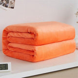 Plaids Orange Classique En Polaire Doux - La Maison de la Housse®