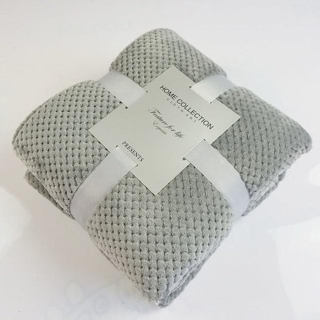 Plaids Polaire Doux Gris - Hiver - La Maison de la Housse®