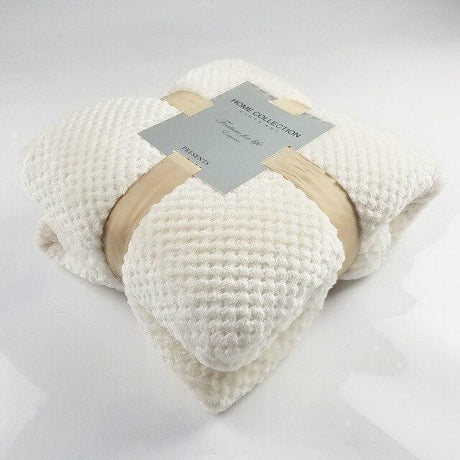 Plaids Polaire Doux Ivoire - Hiver - La Maison de la Housse®