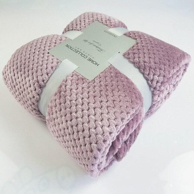 Plaids Polaire Doux Rosé - Hiver - La Maison de la Housse®