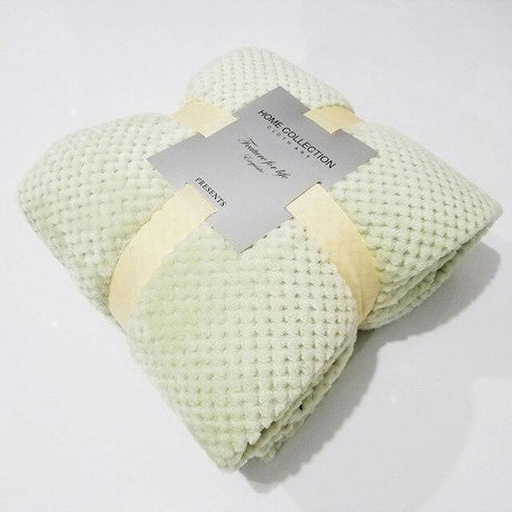 Plaids Polaire Doux Vert Clair - Hiver - La Maison de la Housse®