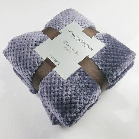 Plaids Polaire Doux Violet - Hiver - La Maison de la Housse®