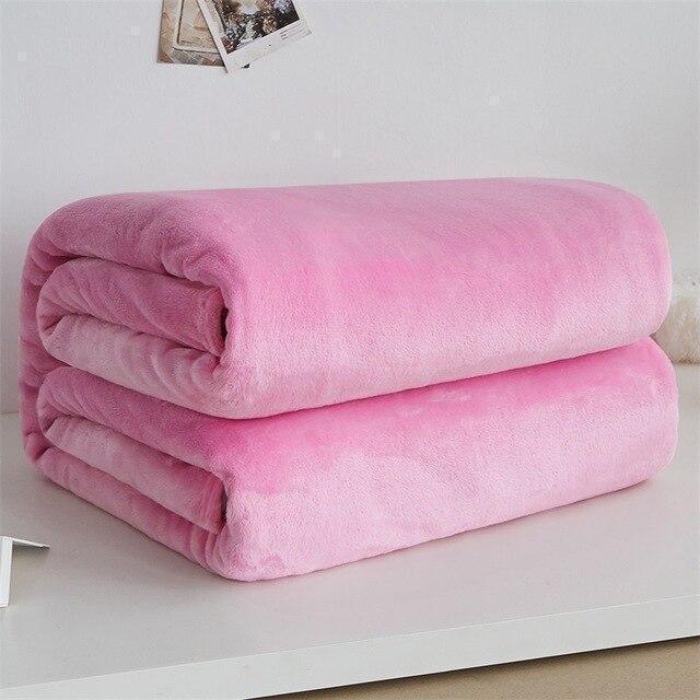 Plaids Rose Classique En Polaire Doux - La Maison de la Housse®