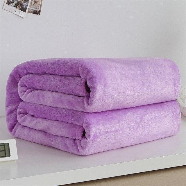 Plaids Violet Classique En Polaire Doux - La Maison de la Housse®