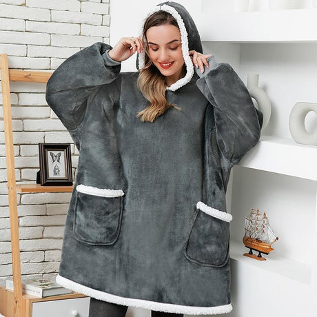 Poncho Pull Over Sweatshirt Plaid - Edition Limitée - La Maison de la Housse®