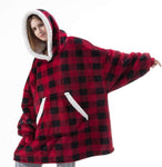 Poncho Pull Over Sweatshirt Plaid - Edition Limitée - La Maison de la Housse®