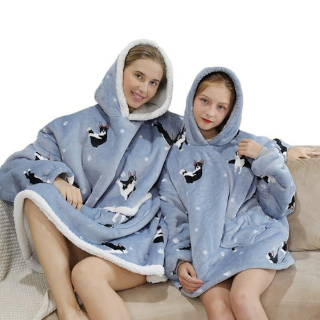 Poncho Pull Over Sweatshirt Plaid - Nouvelle Collection - La Maison de la Housse®