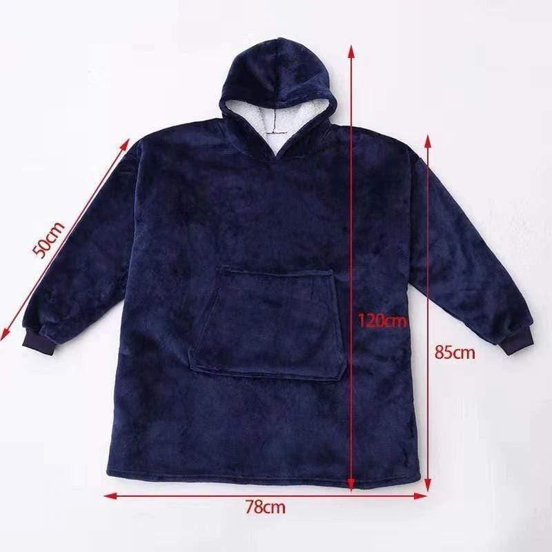 Sweat à Capuche Plaid Poncho Pull - La Maison de la Housse®