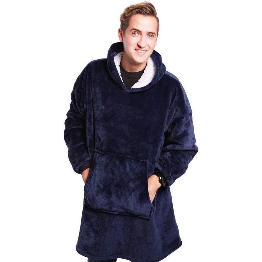 Sweat à Capuche Plaid Poncho Pull - La Maison de la Housse®