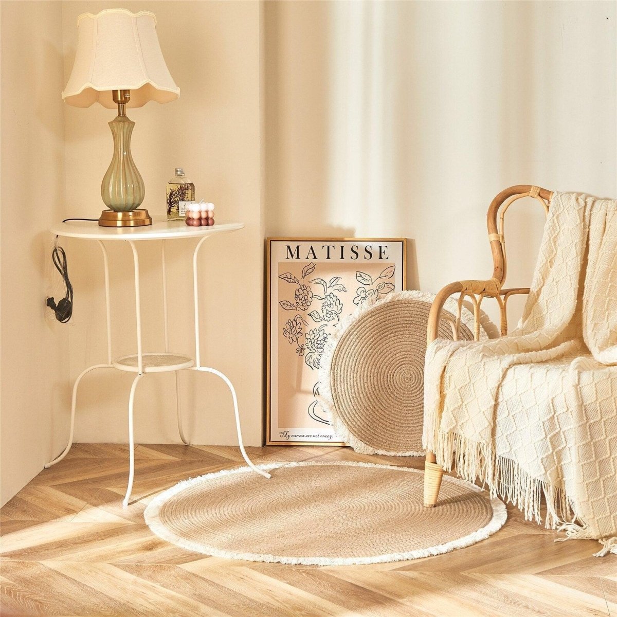 Tapis Rond Design Bohème - La Maison de la Housse®